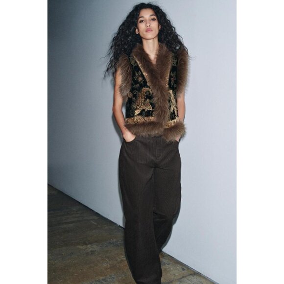 ZARA ZW COLLECTION EMBROIDERED VEST LIMITED EDITION - Picture 2 of 7